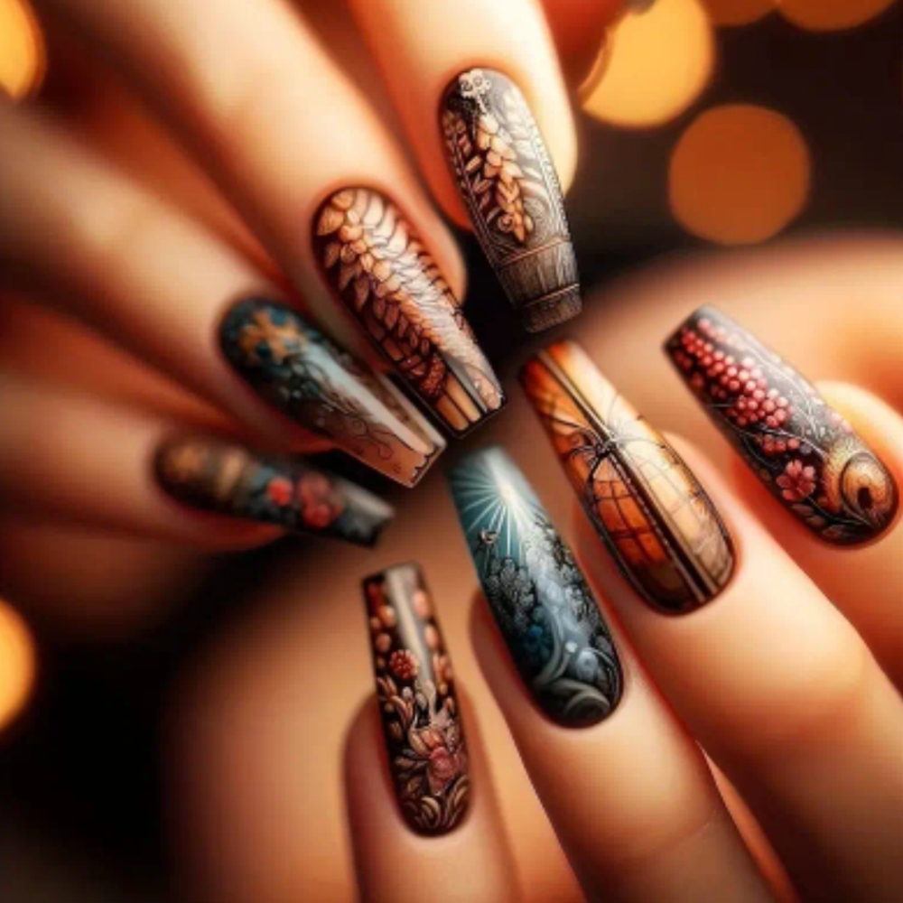 #28 Nails press on
